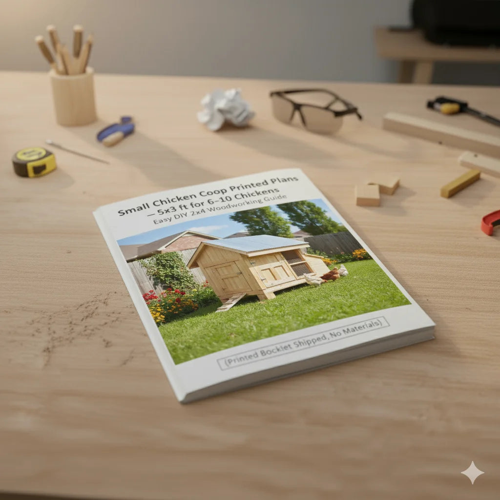 Hign-concerned Chicken Coop Printed Plans DIY Guide