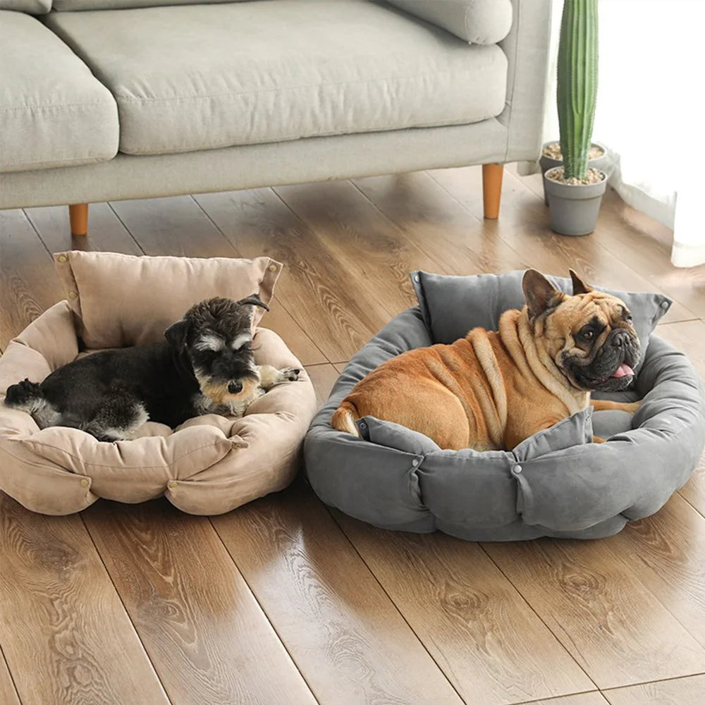 Multifunction Dog Bed Mat 3 in 1 Soft Pet Cushion for Dogs and Cats Warm Winter Puppy Kitten Nest Kennel