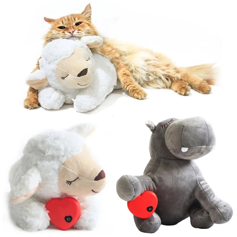 Heartbeat Puppy Plush Toy Comforting Snuggle Sleep Aid
