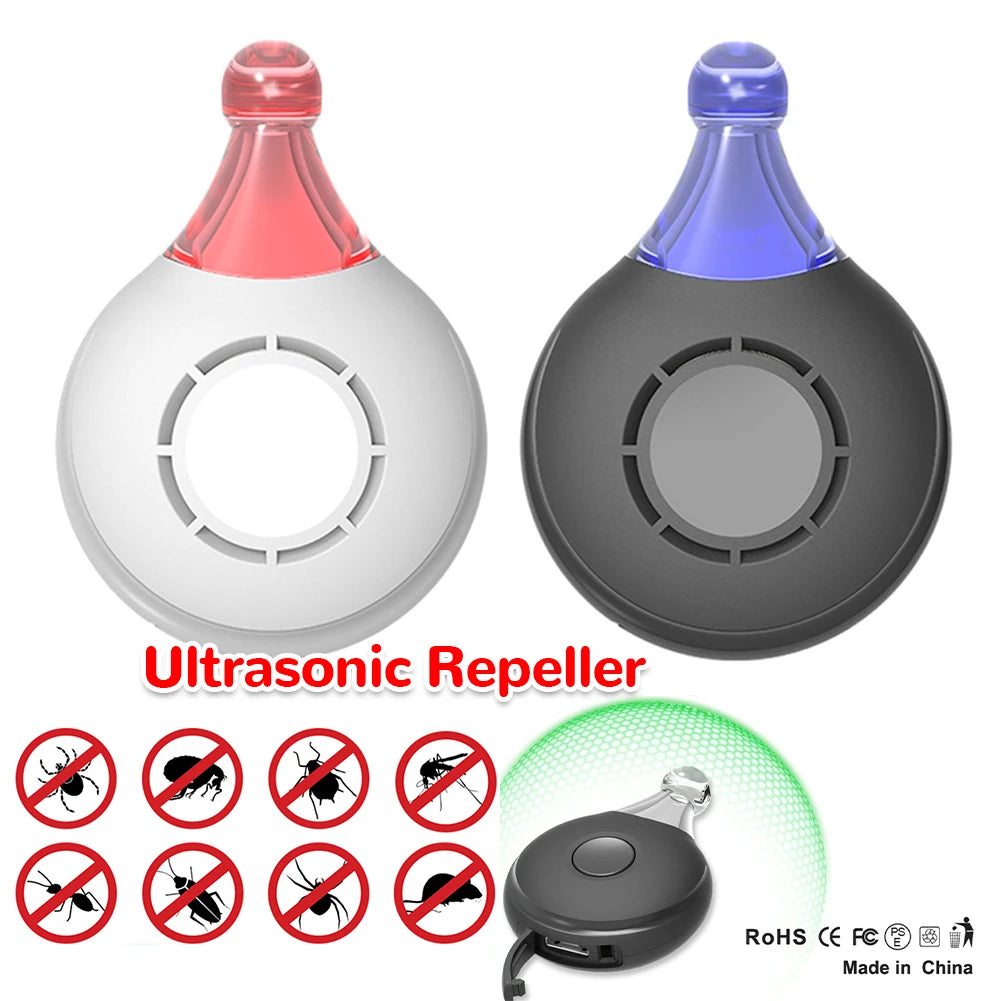 USB Rechargeable Ultrasonic Collar for Flea Tick Lice Pets