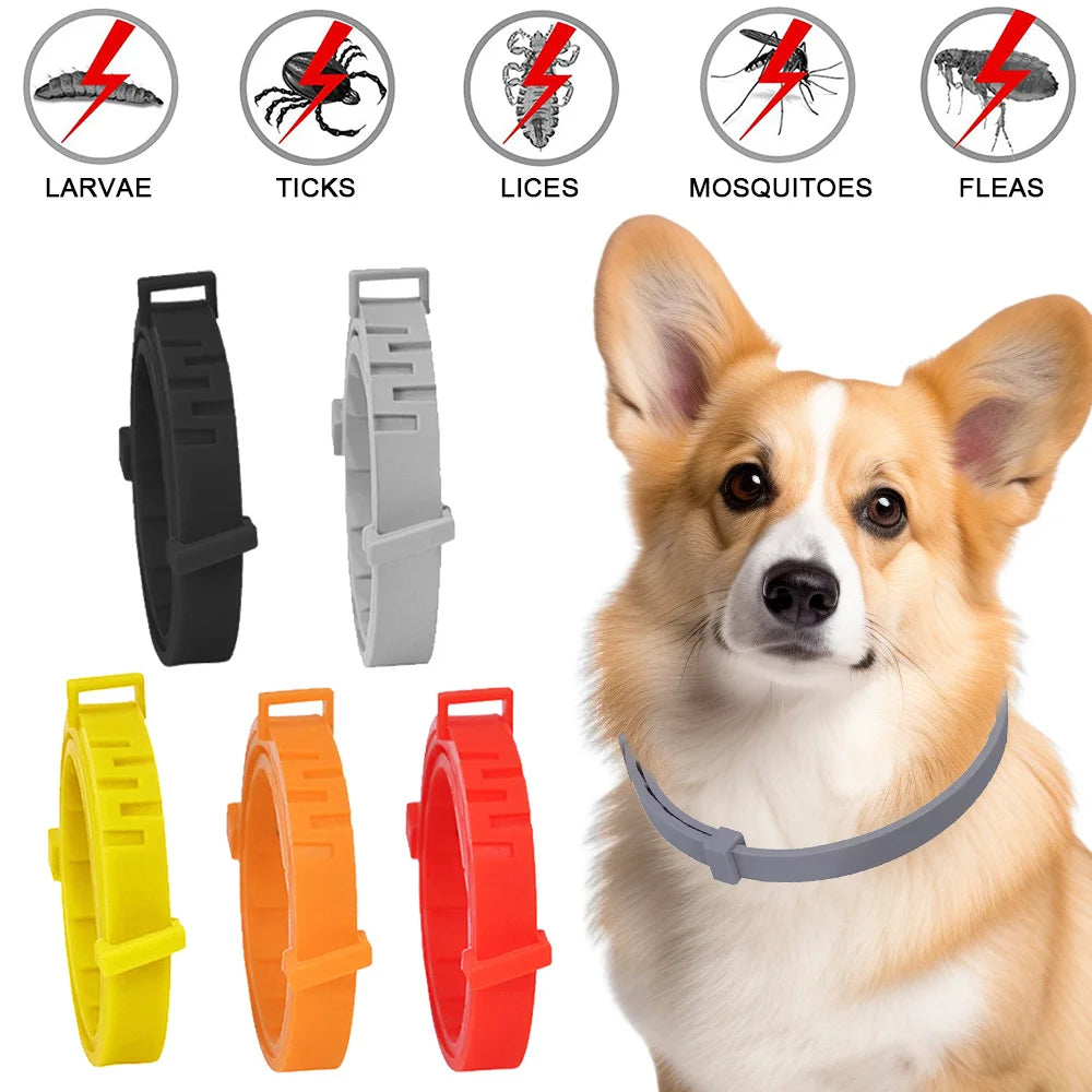 Pet Flea Collar Natural Anti-Flea & Tick Pendant Oils for Dogs & Cats Collar Pet Supplies with Essential Oils to Repel Pests