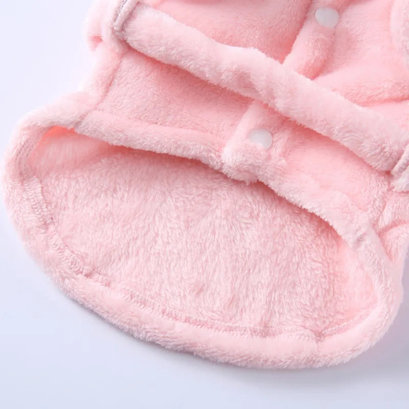 Hooded Dog Bathrobe Pajamas Soft Drying Towel For Pets