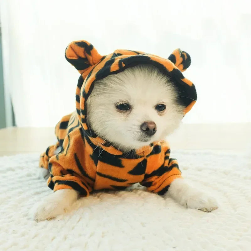 Thickened Fleece Pet Dog Clothes Jumpsuits For Small Dogs