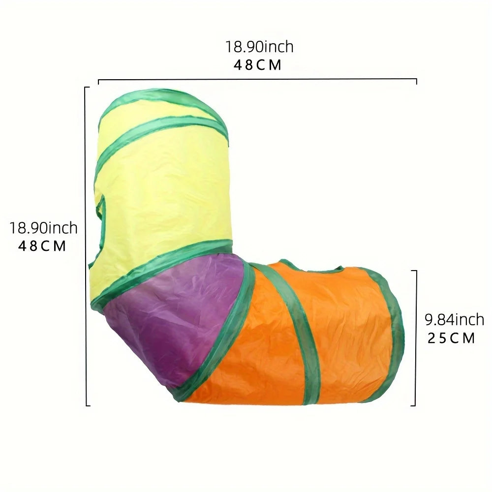 Large Size Cat Tunnels Four Pack Durable Suede For Cats