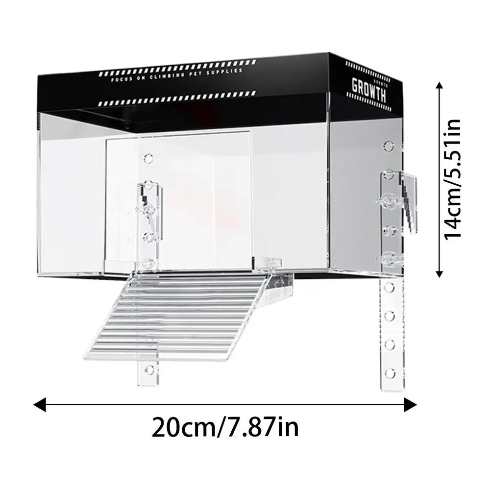 Turtle Basking Dock With Lid Hanging Habitat Cage Enclosure