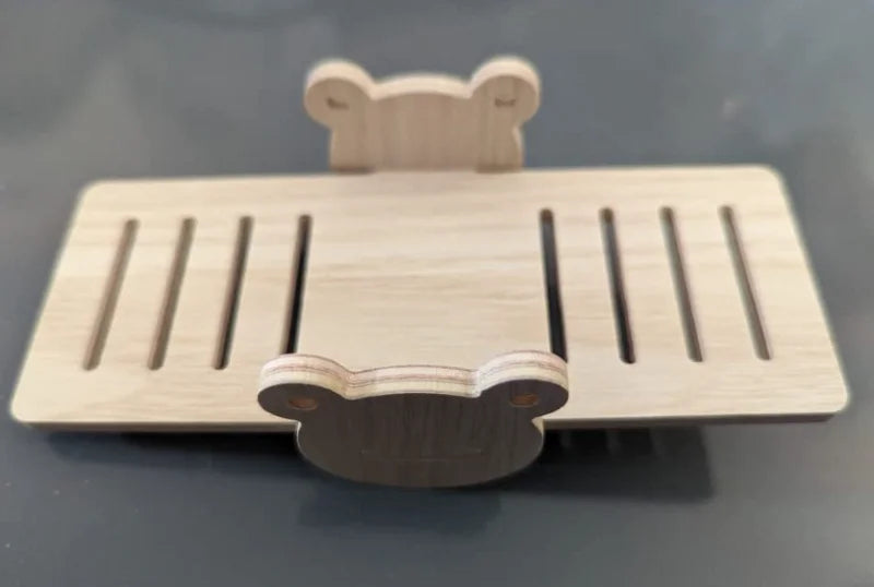 Pet Hamsters House DIY Wooden Gerbil Hideout Bridge Swing and Chinchilla Seesaw Pet Sport Exercise Toys Set Cage Accessories