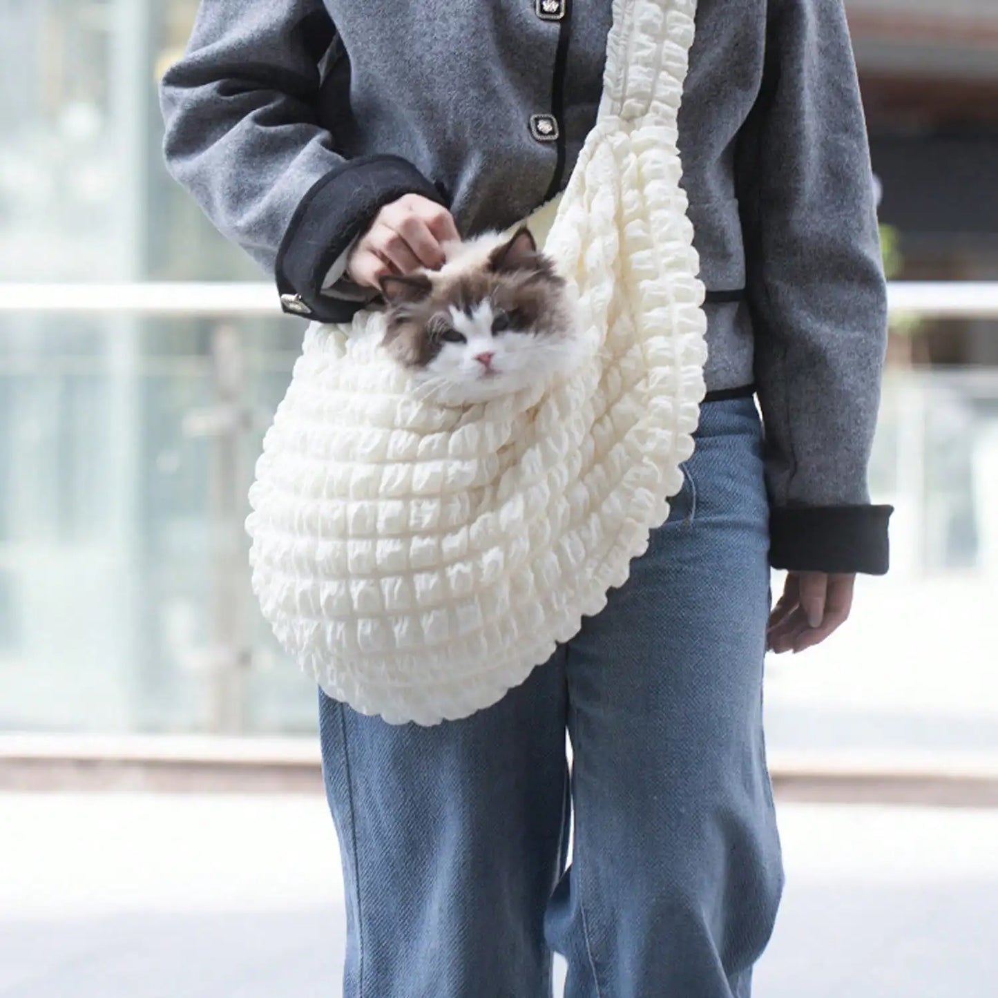 Portable Dog Backpack Carrier Breathable Small Pet Bag