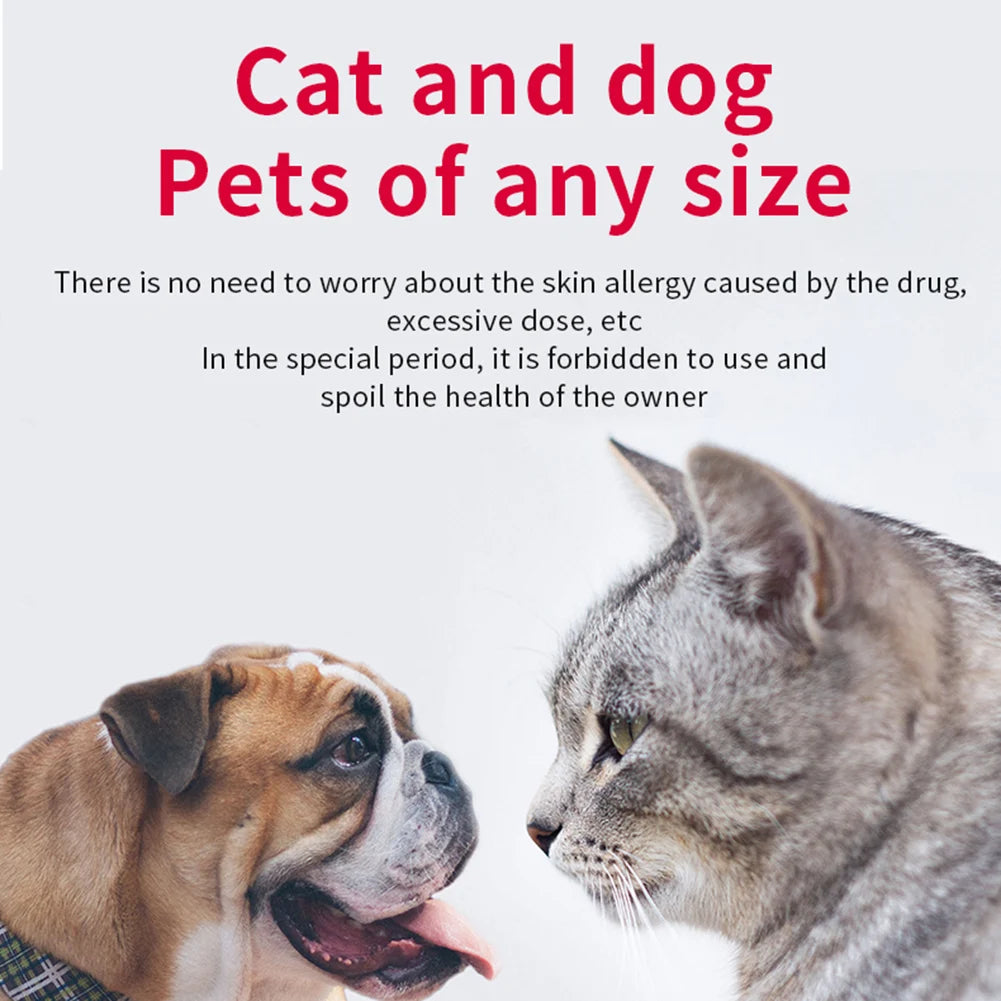 USB Rechargeable Ultrasonic Collar for Flea Tick Lice Pets
