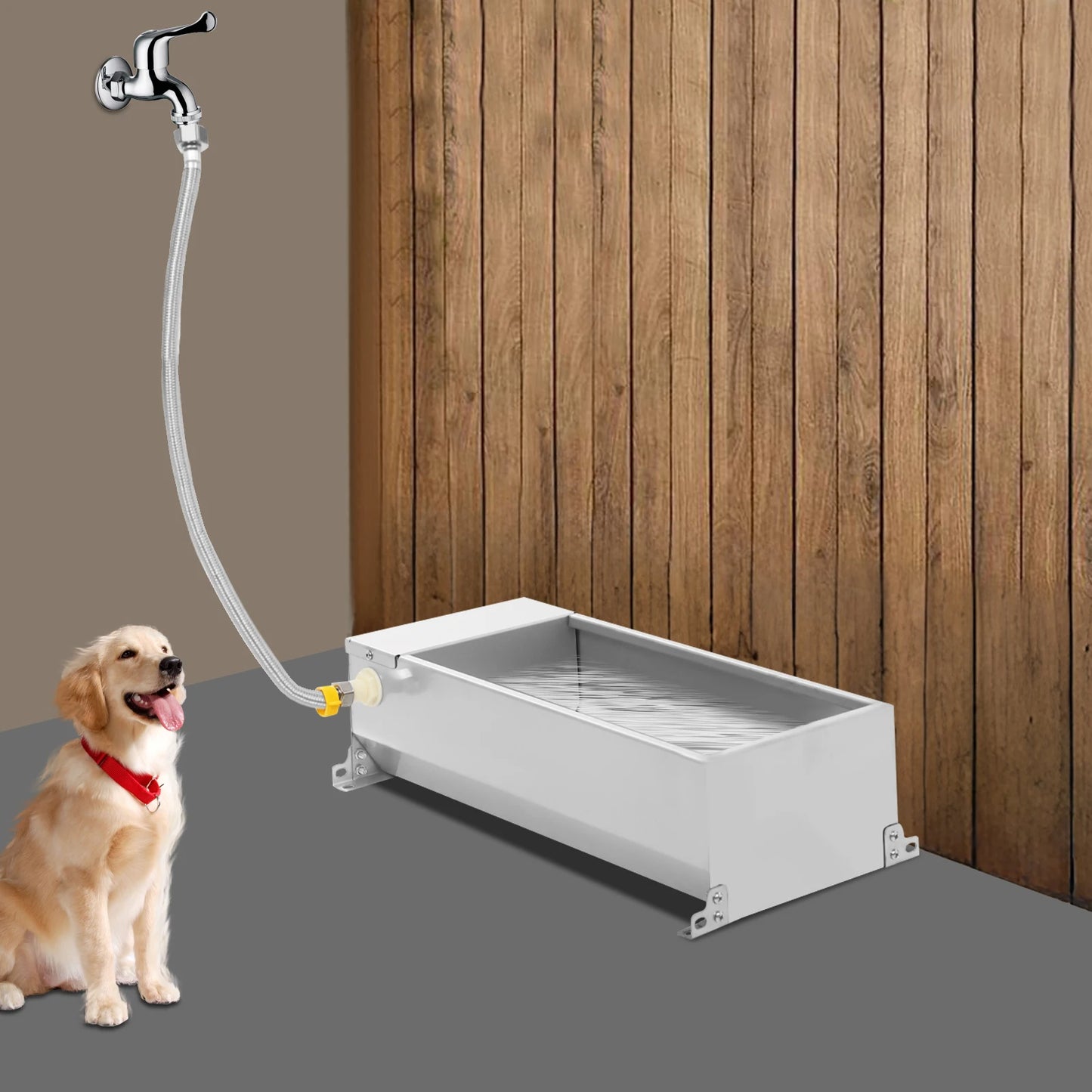 Automatic Livestock Water Tank Large Capacity Self Filling Dog Waterer Animal Drinking Bowl with Float Valve