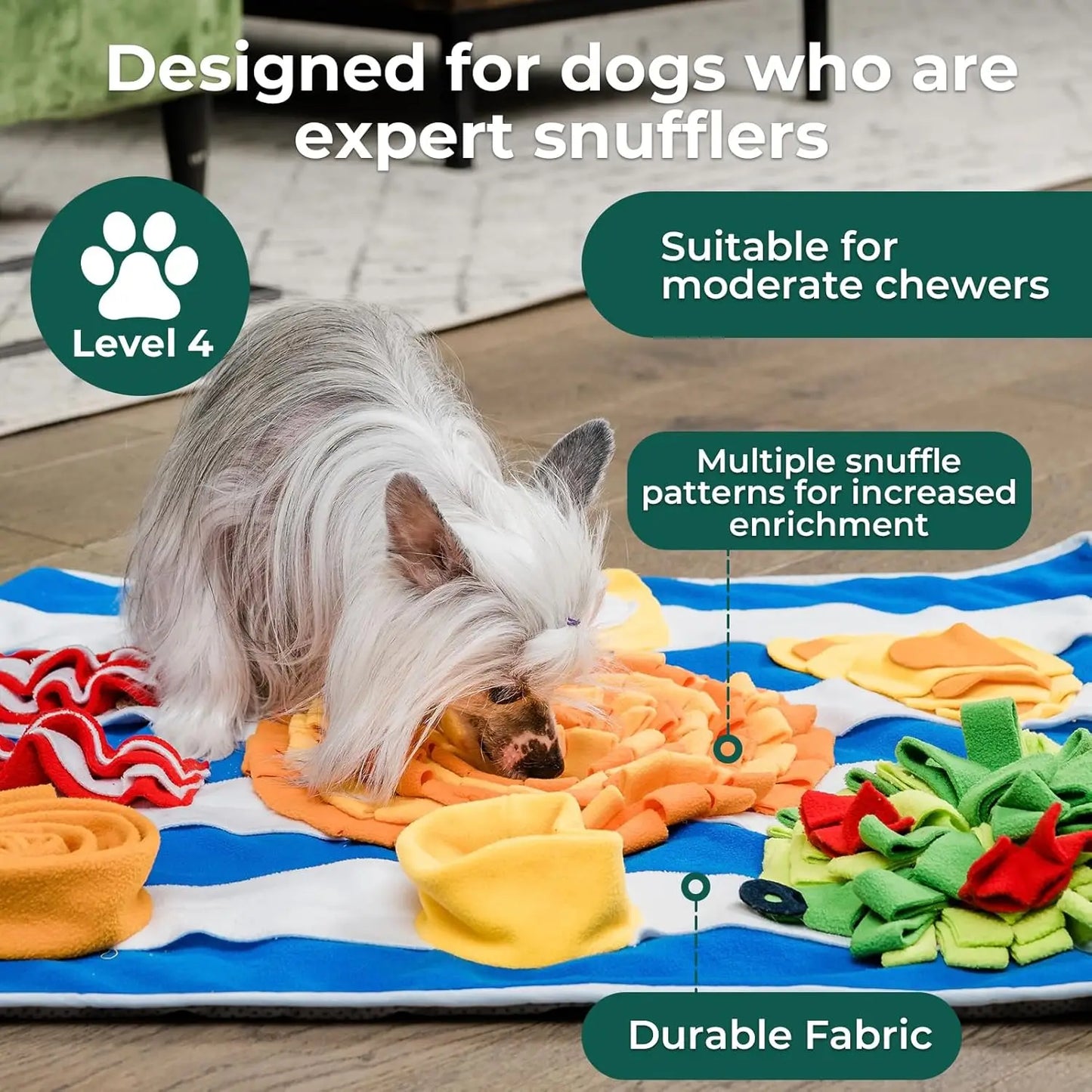 Hign-concerned Breakfast Snuffle Mat For Dogs Slow Feeder