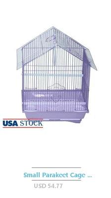Medium Bird Cage with Sliding Door Feeding Cups Movable Perches Swing Easy Clean Ideal for Small Birds