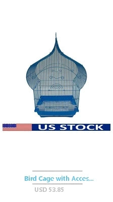 Medium Bird Cage with Sliding Door Feeding Cups Movable Perches Swing Easy Clean Ideal for Small Birds