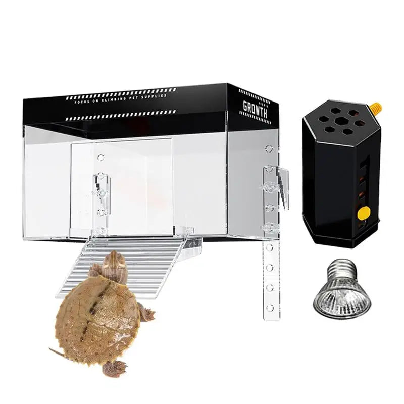 Turtle Basking Dock With Lid Hanging Habitat Cage Enclosure
