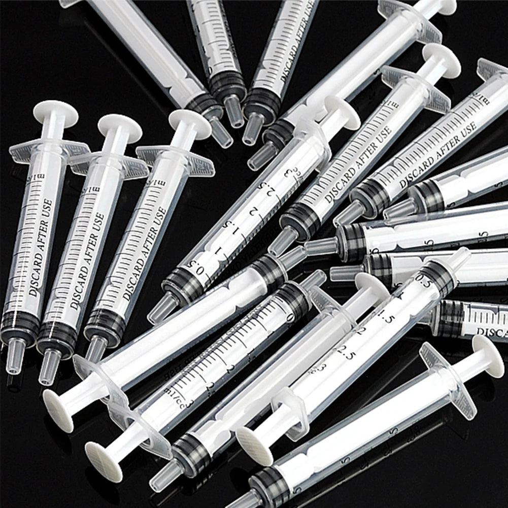 50Pcs 3Ml Plastic Nutrient Syringes For Hydroponic Measuring