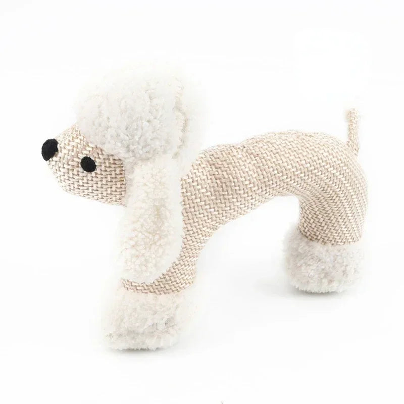 Dog Chew Toy Bite Resistant Squeaky Plush Duck Interactive Squeak Toy for Small and Large Dogs
