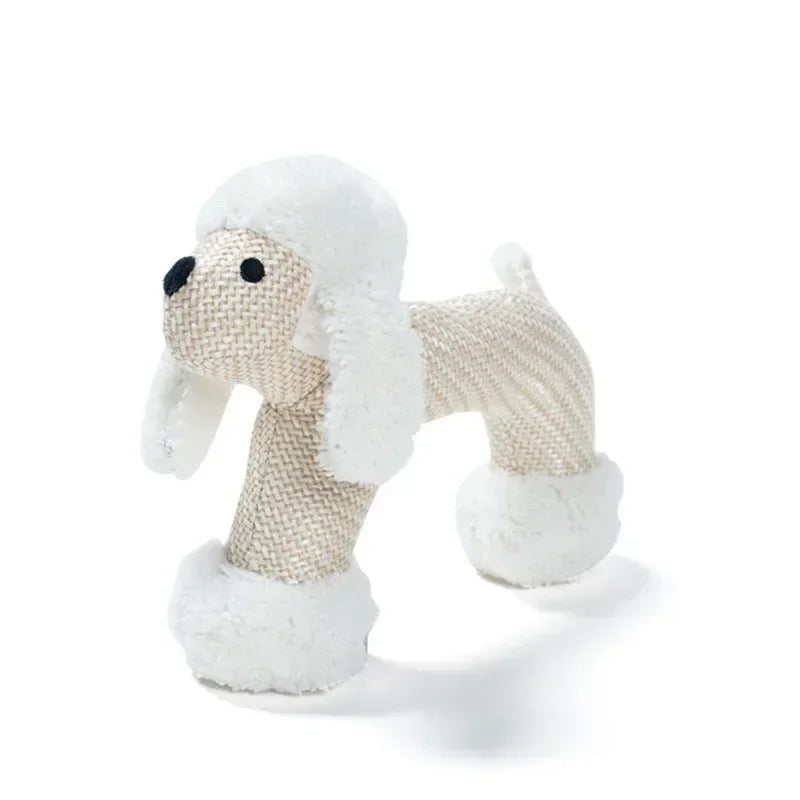 Dog Chew Toy Bite Resistant Squeaky Plush Duck Interactive Squeak Toy for Small and Large Dogs