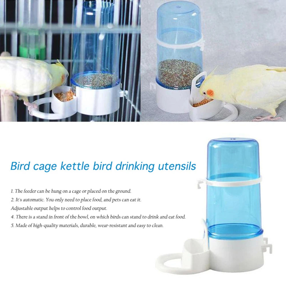 Bird Water Drinker Feeder Container Automatic Cage Bottle
