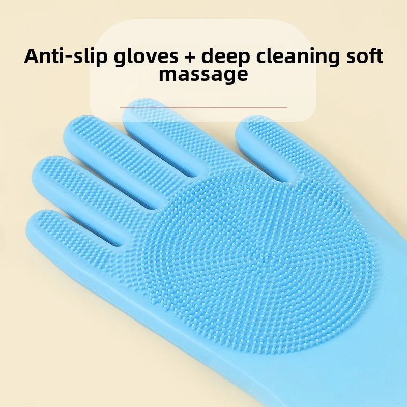 Pet Bath Gloves Thickened Bite Proof Dog Cat Grooming Cleaning Brush Accessories