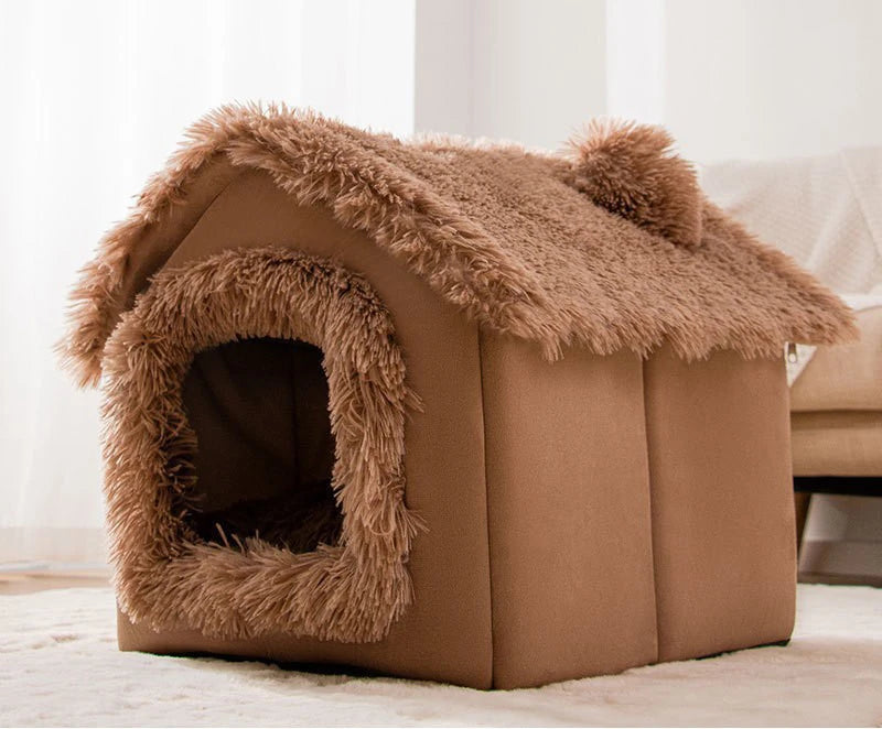 Dog Kennel Indoor Soft Bed Cave For Small Dogs Portable