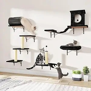 Zhiyong 7-in-1 Wall Mounted Cat Climber Set For Indoor Cats