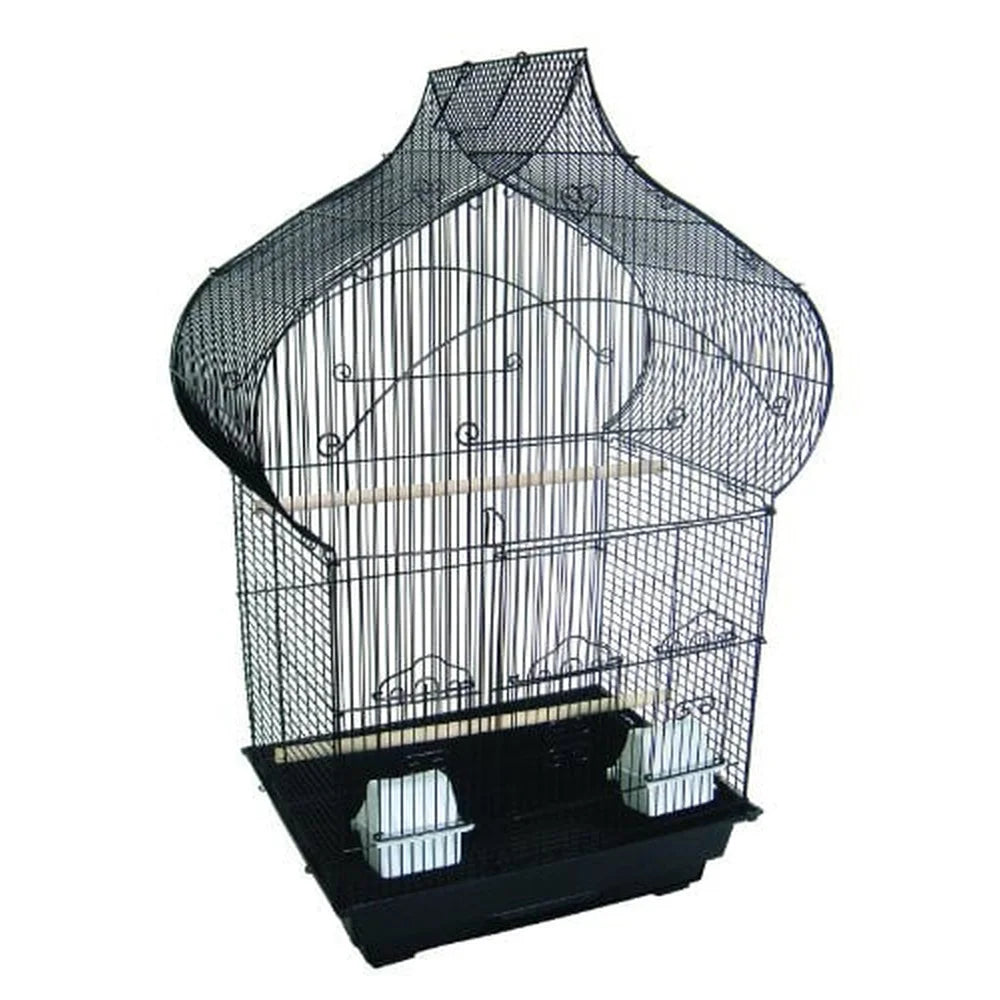Medium Bird Cage with Sliding Door Feeding Cups Movable Perches Swing Easy Clean Ideal for Small Birds
