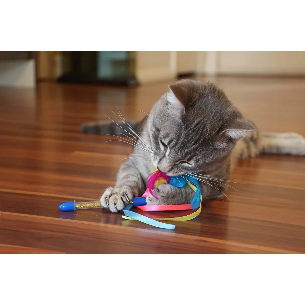 24 Piece Assorted Cat Toy Set Interactive Fun Toys for Indoor Cats Engaging Exercise Variety Pouncing Chasing Playtime