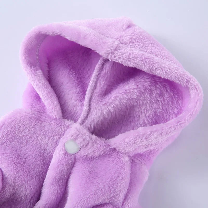 Hooded Dog Bathrobe Pajamas Soft Drying Towel For Pets