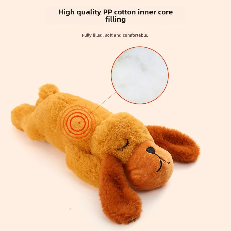 Dog Calming Plush Toy With Simulated Heartbeat For Puppies