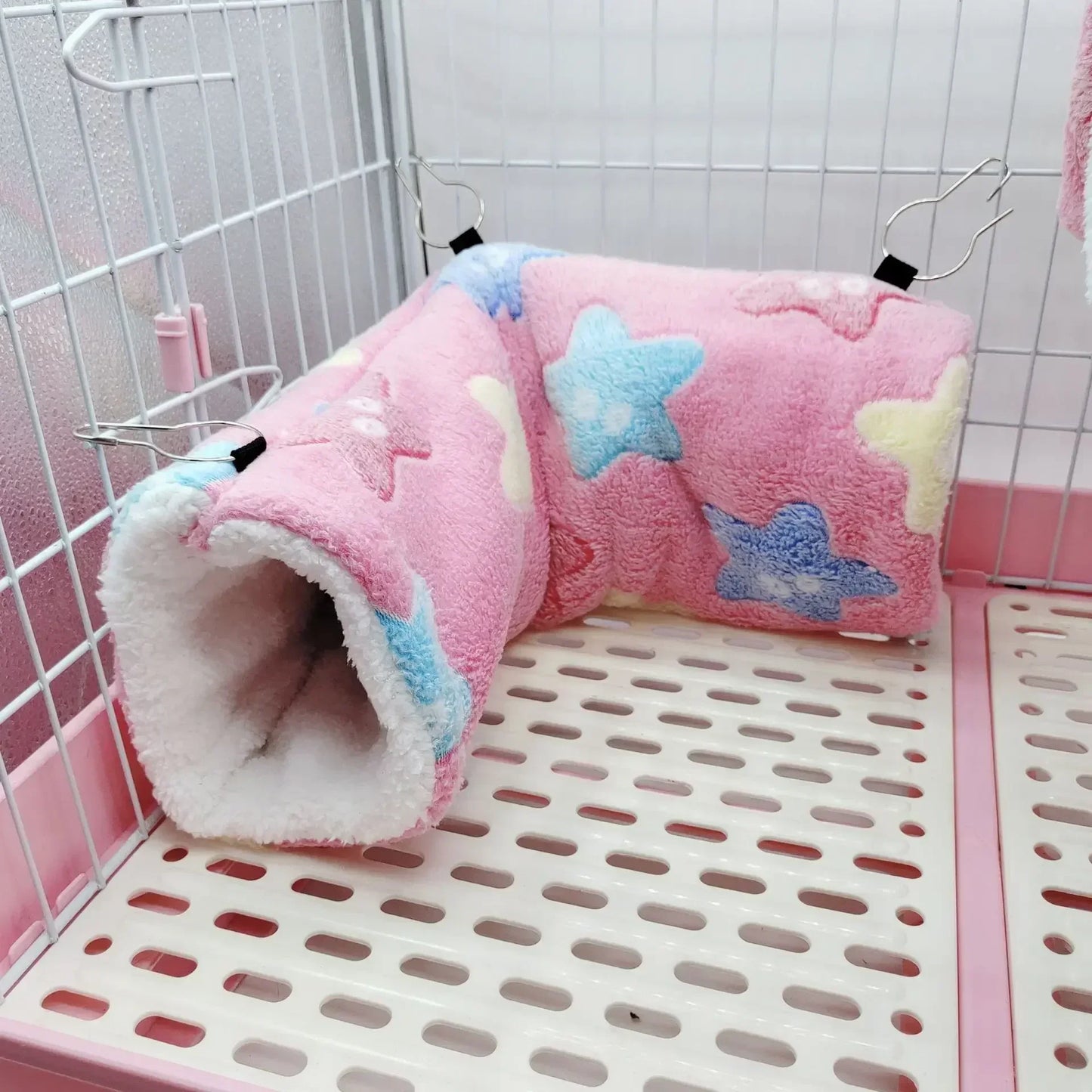 Ultra Soft Plush Pet Tunnel Nest Hamster Sugar Glider