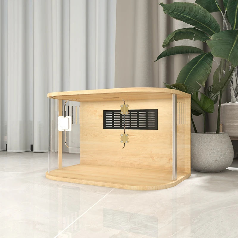 Wooden Hamster Cage Luxury Villa With Hideout Lock