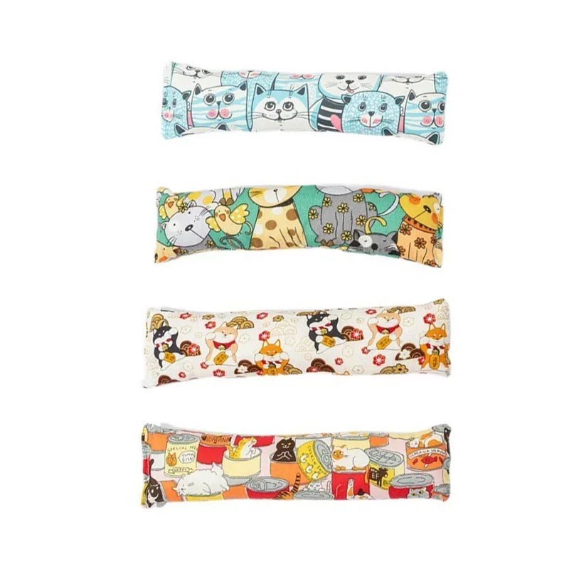 Catnip Kicker Pillow Toys Interactive Cat Kicker Chew Gift Toy Bite Resistant Catnip Filled Cartoon Mice