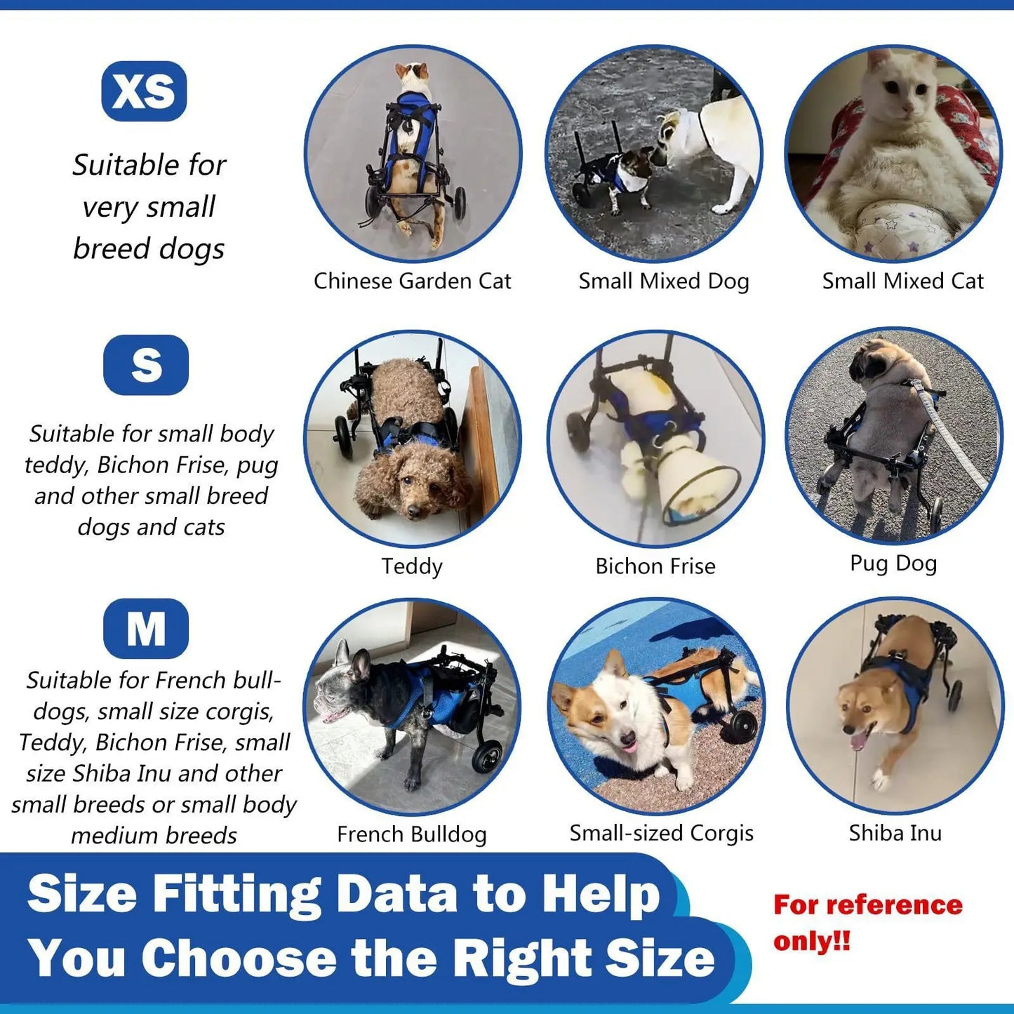 Adjustable Dog Wheelchair For Hind Leg Paralysis Large