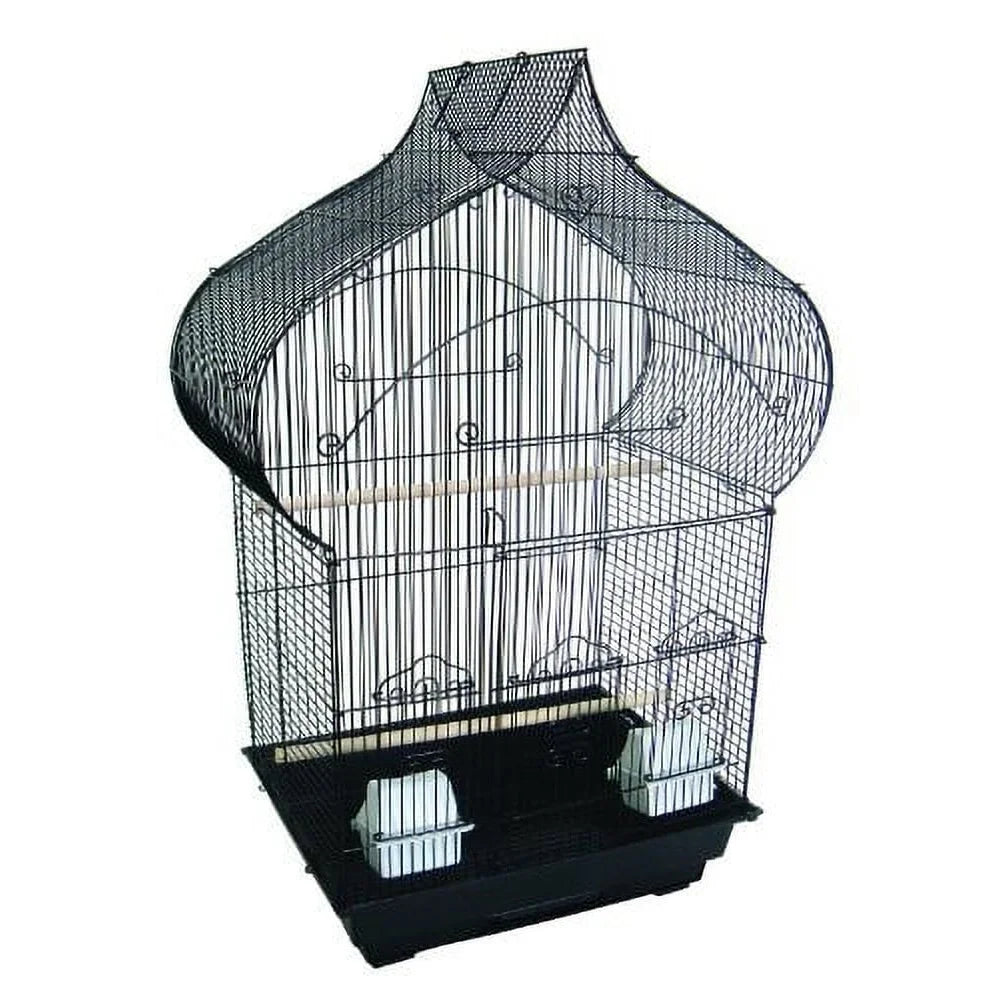 Medium Bird Cage with Sliding Door Feeding Cups Movable Perches Swing Easy Clean Ideal for Small Birds