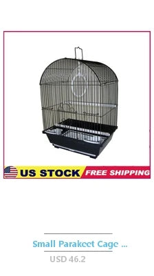 Medium Bird Cage with Sliding Door Feeding Cups Movable Perches Swing Easy Clean Ideal for Small Birds