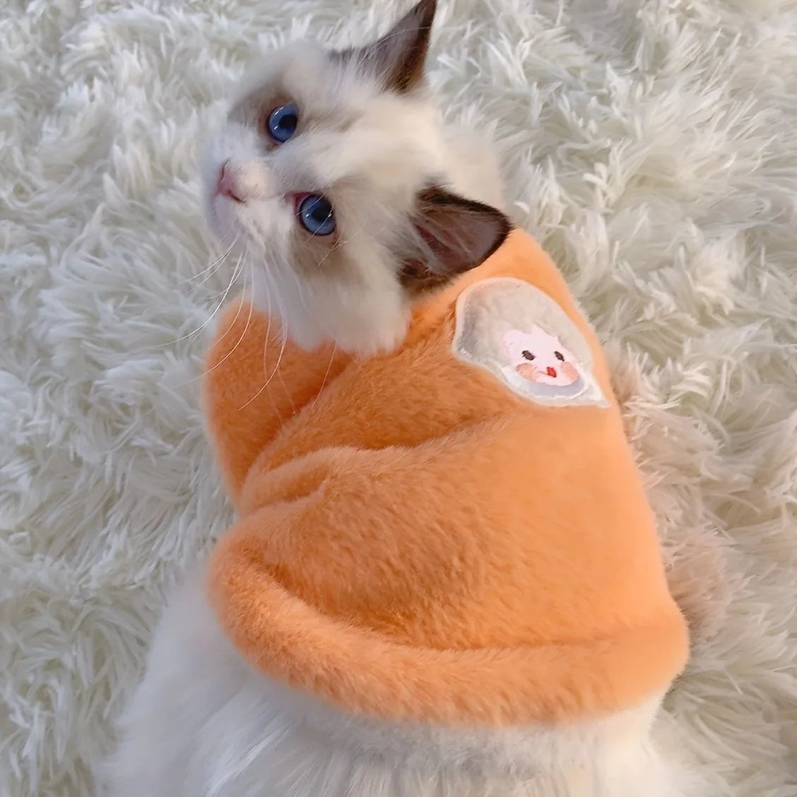 BeiYu Pet Winter Cat Vest Sweater For Kittens And Dogs