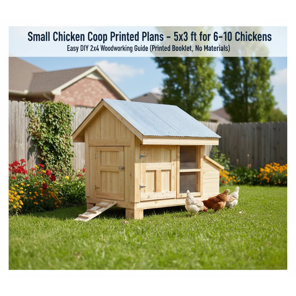 Hign-concerned Chicken Coop Printed Plans DIY Guide