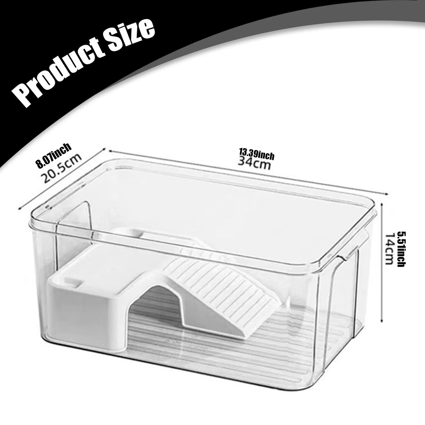 Turtle Tank With Basking Ramp Reptile Habitat Plastic Terrarium