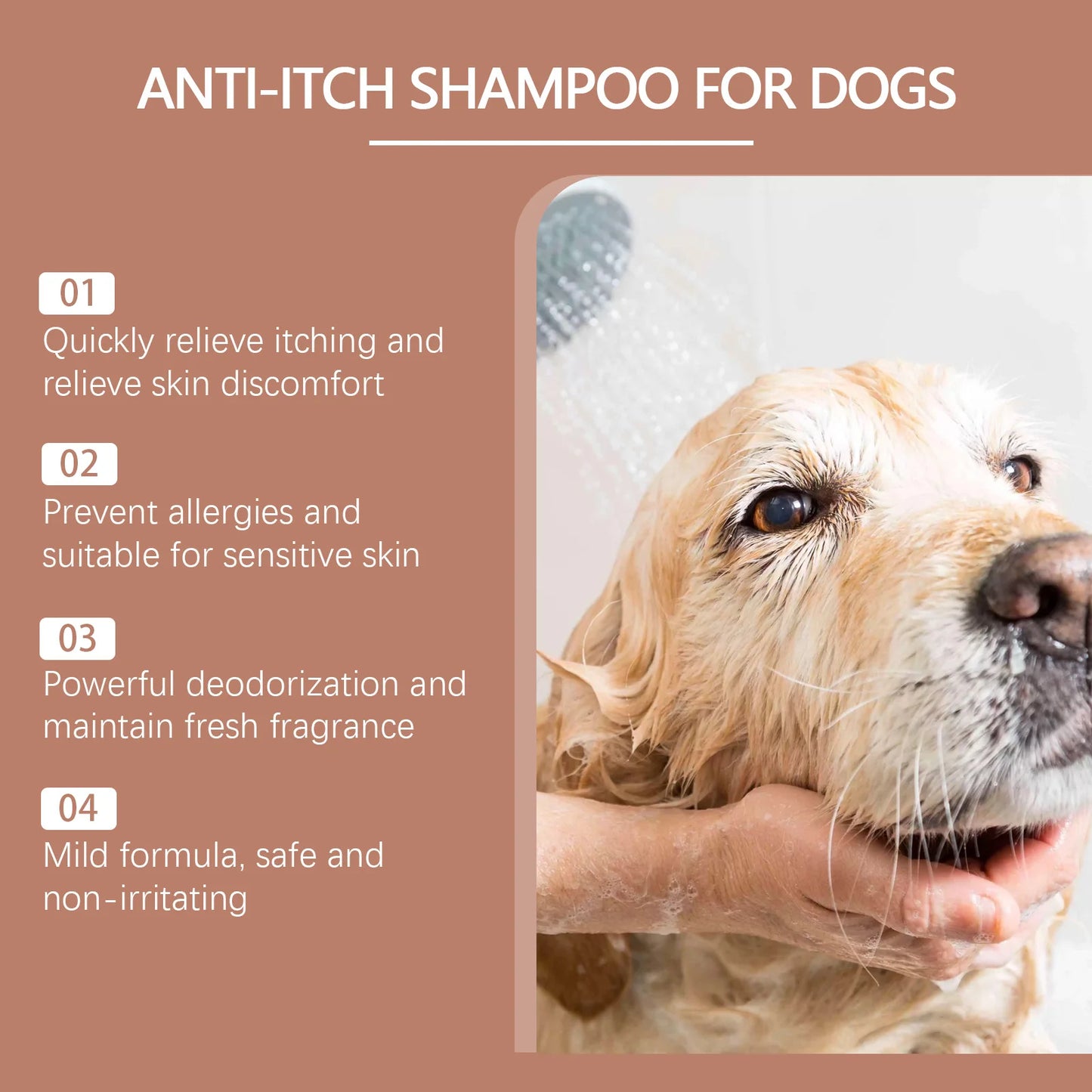 Yegbong Dog Itchy Shampoo Deodorant Nourishing Cleanse