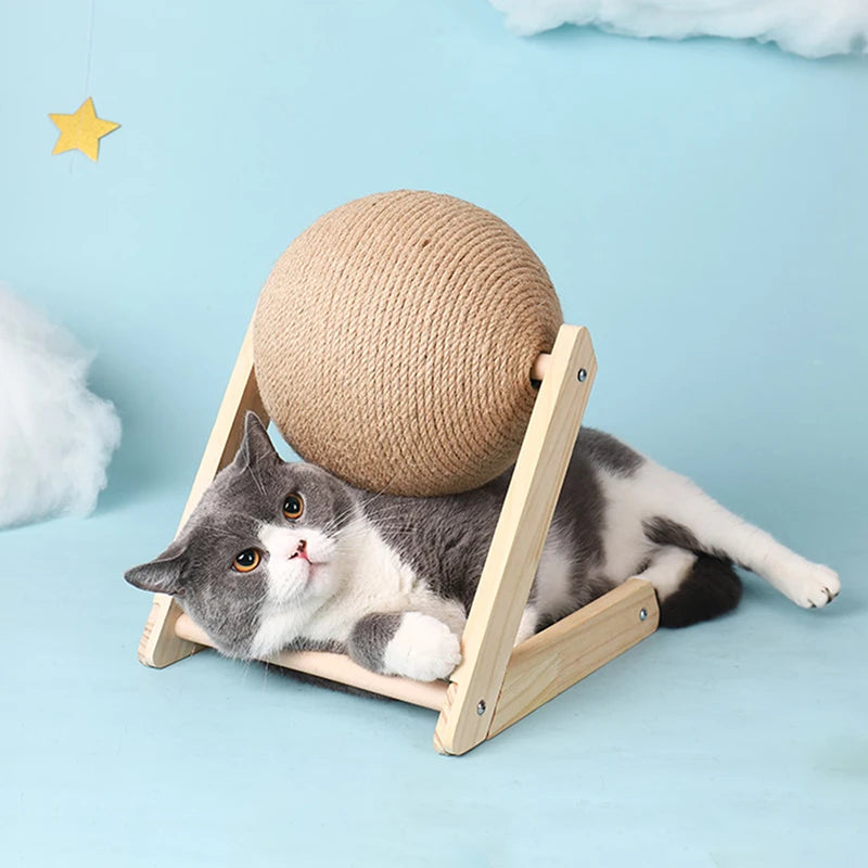 Jiangsu Cat Scratching Ball Toy Kitten Sisal Rope Ball Board Wear Resistant