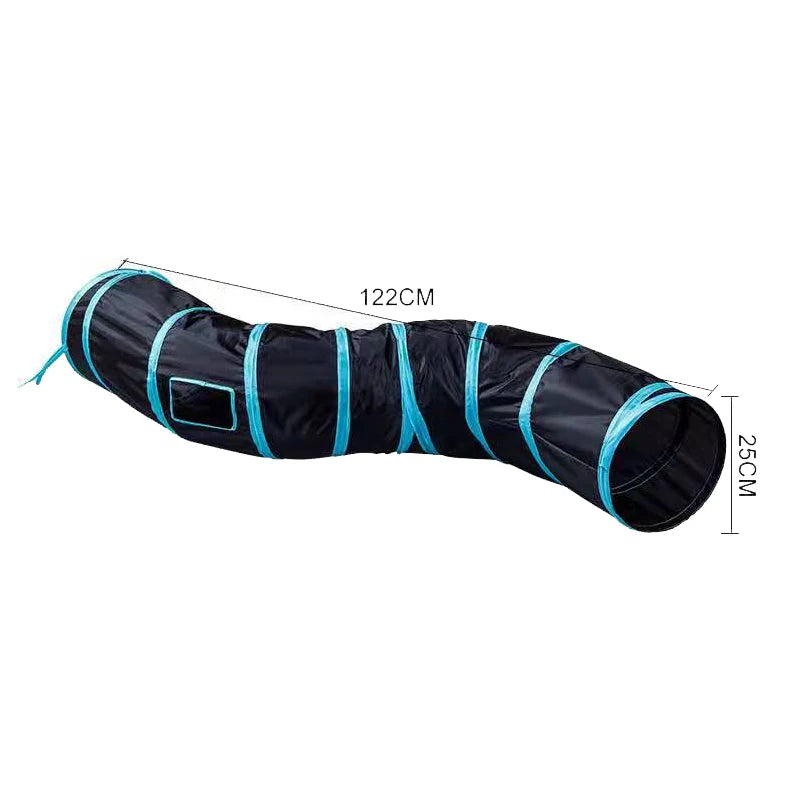 S Shape Cat Tunnel Foldable Toy for Cats Interactive Play