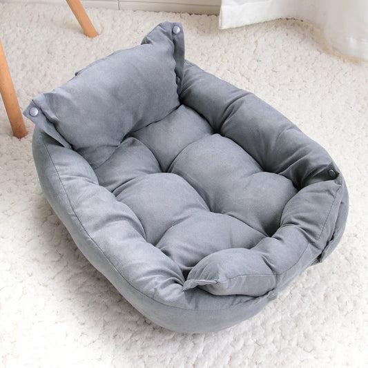 Multifunction Dog Bed Mat 3 in 1 Soft Pet Cushion for Dogs and Cats Warm Winter Puppy Kitten Nest Kennel