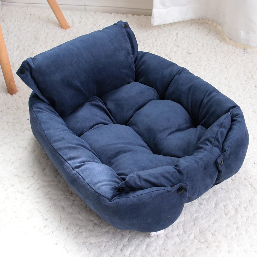 Multifunction Dog Bed Mat 3 in 1 Soft Pet Cushion for Dogs and Cats Warm Winter Puppy Kitten Nest Kennel