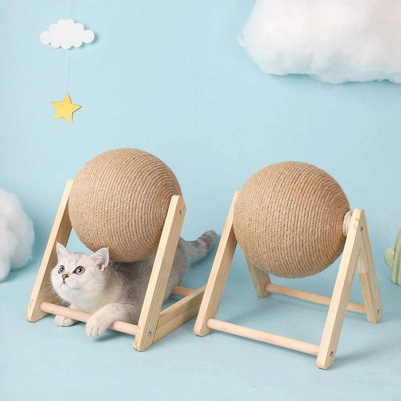 Jiangsu Cat Scratching Ball Toy Kitten Sisal Rope Ball Board Wear Resistant