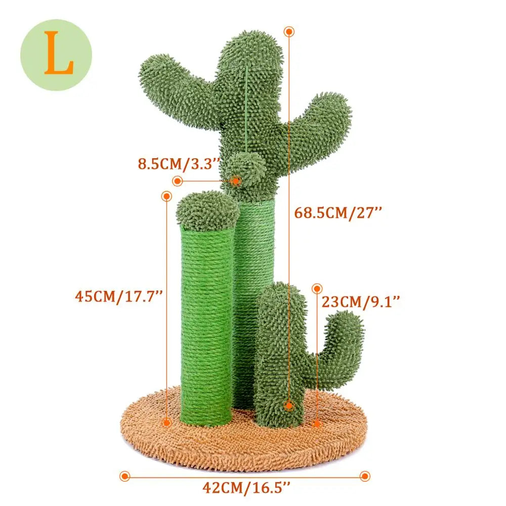 H228cm Cat Tree Toy Condo Multi-Layer Climbing Tower with Hammock Solid Wood Post for Cats