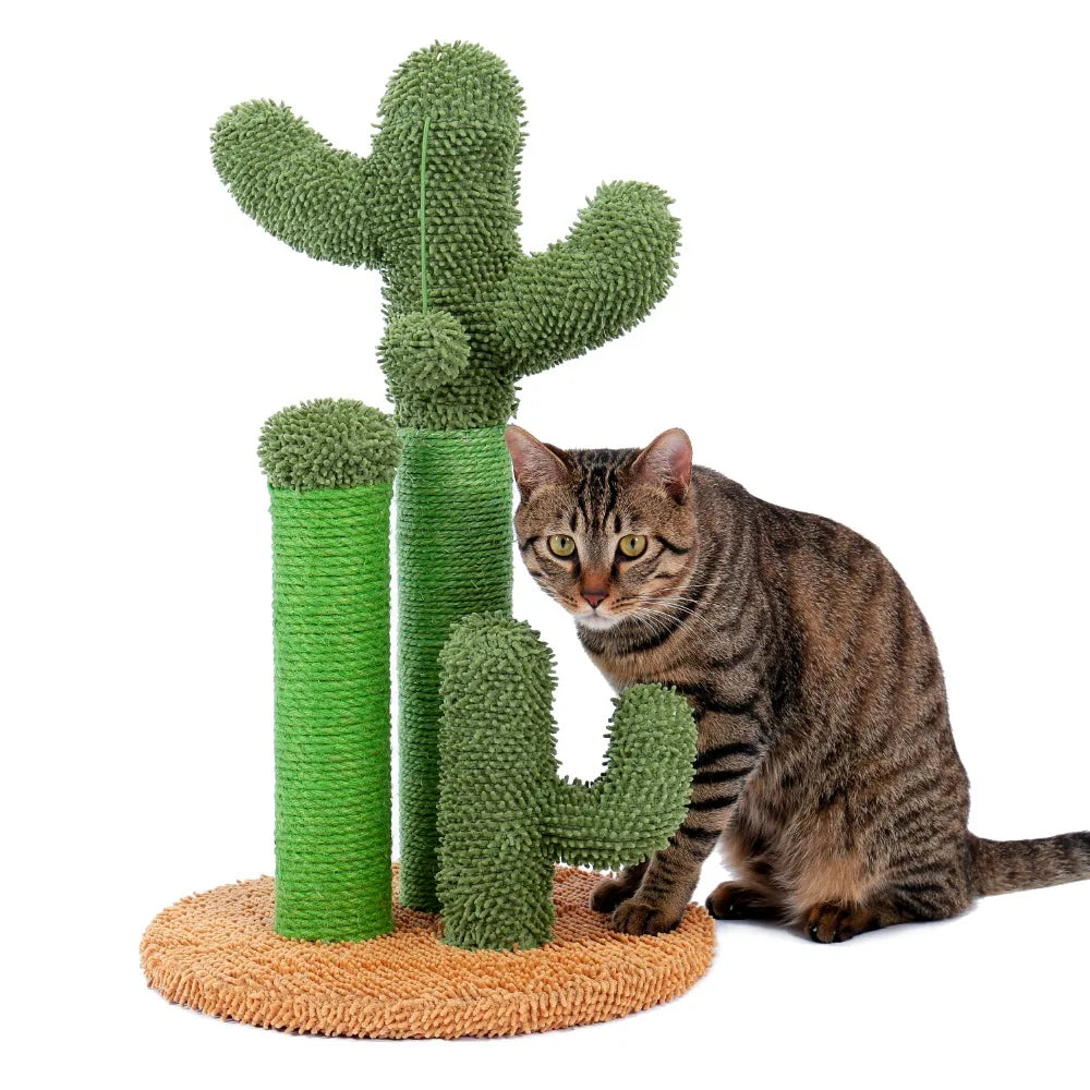 H228cm Cat Tree Toy Condo Multi-Layer Climbing Tower with Hammock Solid Wood Post for Cats