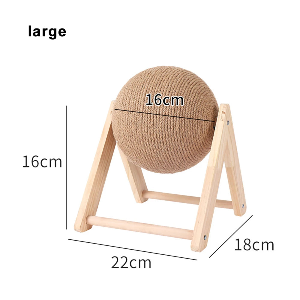 Jiangsu Cat Scratching Ball Toy Kitten Sisal Rope Ball Board Wear Resistant