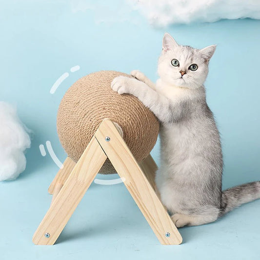 Jiangsu Cat Scratching Ball Toy Kitten Sisal Rope Ball Board Wear Resistant