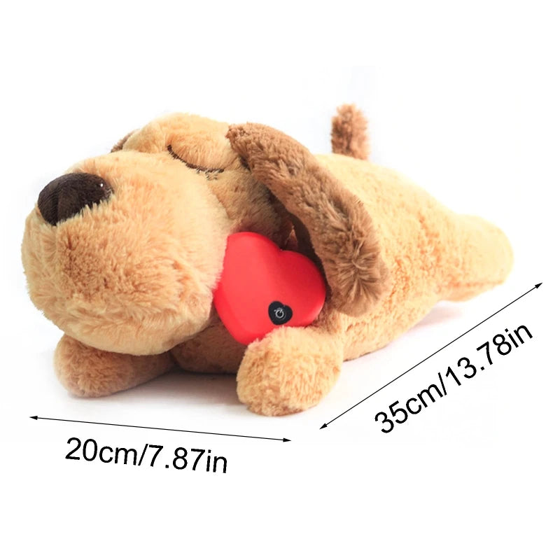 Heartbeat Puppy Plush Toy Comforting Snuggle Sleep Aid