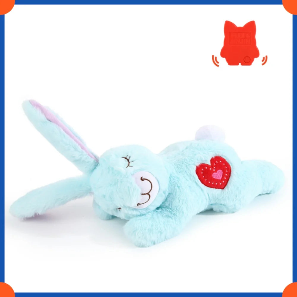Fuled Christmas Puppy Heartbeat Plush Toys For Dog Training