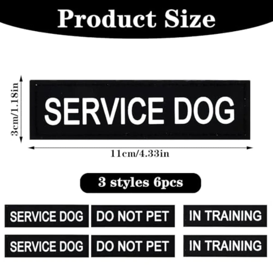 Giantree Service Dog Patches Do Not Pet Removable Vest